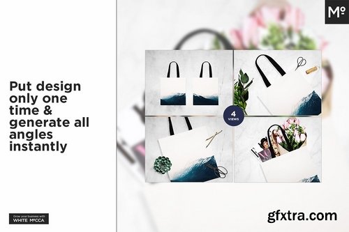 CM - Canvas Tote Bag Mock-ups Set 2157127