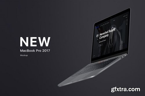 MacBook Pro 2017 Flying Mockup