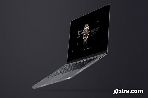 MacBook Pro 2017 Flying Mockup