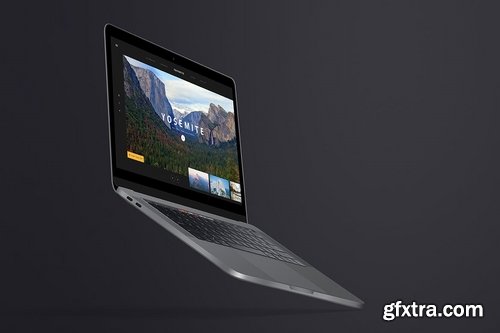 All MacBook Pro 2017 Flying Mockups