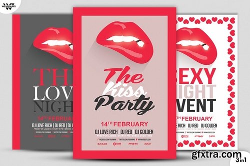 CM - LOVE SEXY LIPS Flyer Template 2151409