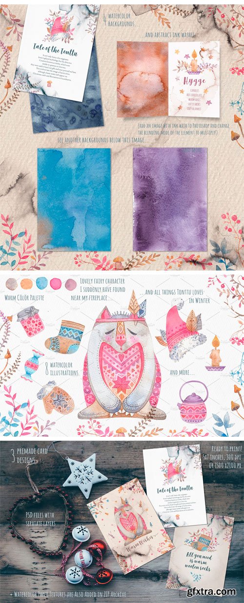 CM - Winter Tonttu: Watercolor Kit 2108573