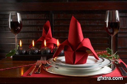 Christmas table setting banquet celebration feast fork spoon table Pibor 25 HQ Jpeg