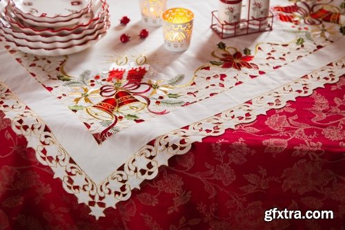 Christmas table setting banquet celebration feast fork spoon table Pibor 25 HQ Jpeg