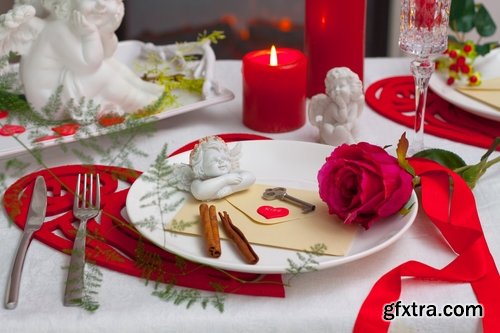 Christmas table setting banquet celebration feast fork spoon table Pibor 25 HQ Jpeg