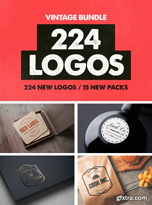 CM - VINTAGE BUNDLE 224 Logos & Badges 2132428