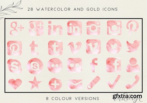 CM - Feminine Watercolour + Gold Icons 2158513