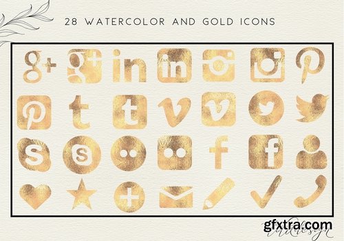 CM - Feminine Watercolour + Gold Icons 2158513