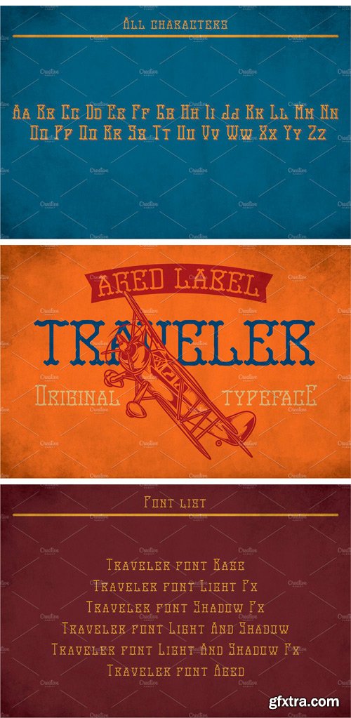 CM - Traveler Modern Label Typeface 2148420