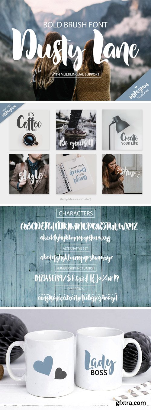 CM - Dusty Lane - Bold Brush Font 2131640