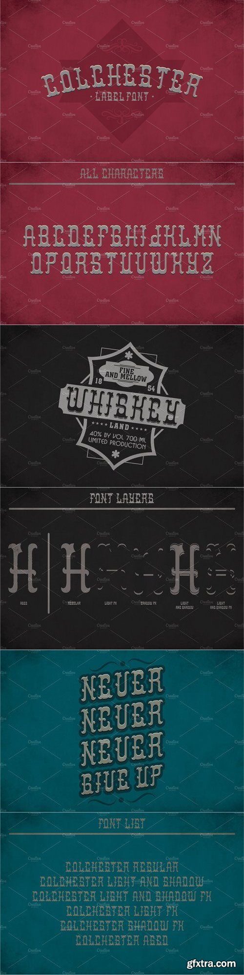 CM - Colchester Label Typeface 1465606