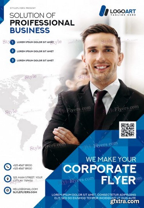 Corporate PSD Flyer Template