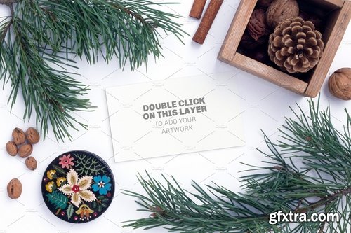 CM - Christmas Card Mockups 2155977