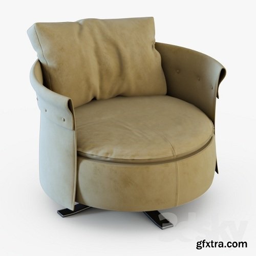 Armchair Charme-longhi 3d Model