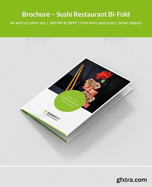 GraphicRiver - Brochure – Sushi Restaurant Bi-Fold 21151666