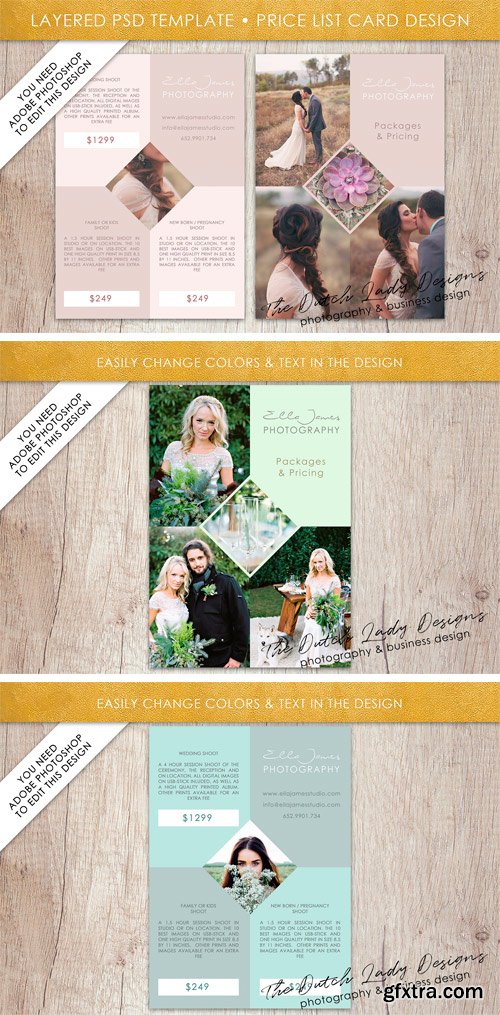 CM - PSD Photo Price Card Template #7 2164262