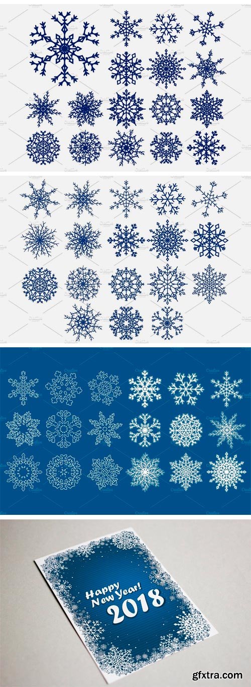 CM - Snowflakes Collection. Vector 2084969