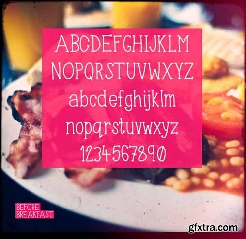 Before Breakfast font