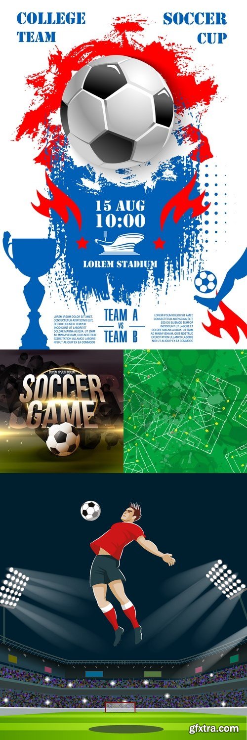 Vectors - Creative Football Backgrounds 30