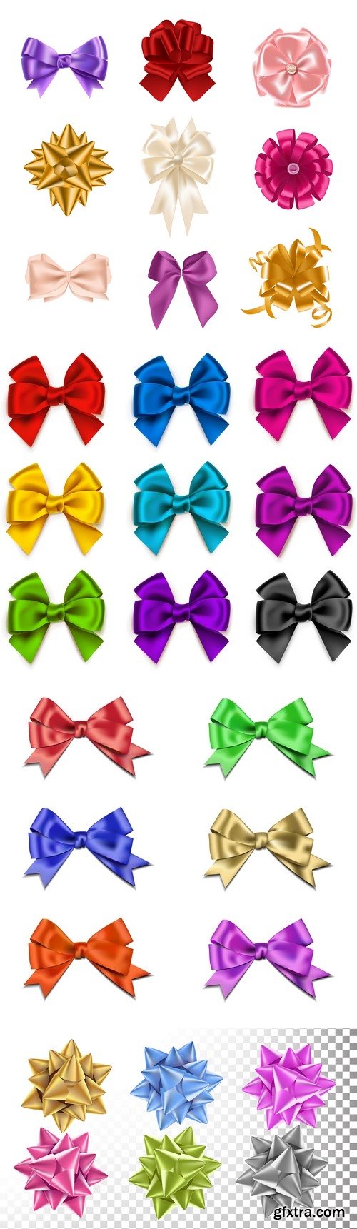 Vectors - Silk Realistic 3D Bows 16