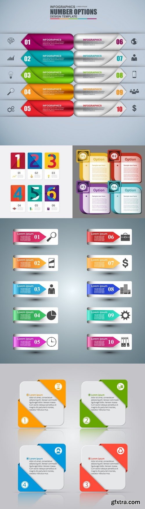 Vectors - Shiny Option Infographics 25