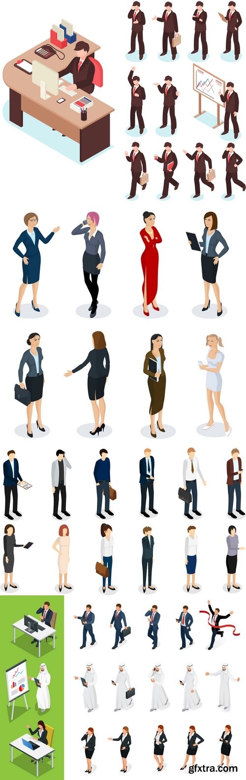 Vectors - Isometric Business People 8