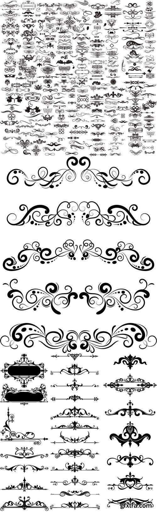 Vectors - Vintage Calligraphic Dividers 34