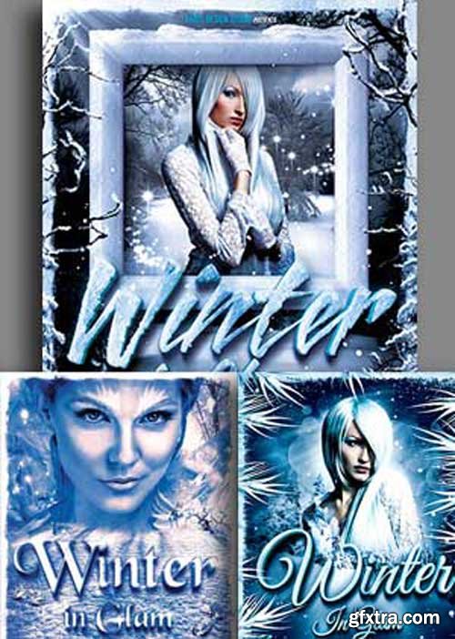 Winter Party Flyer 3in1 V2 Template