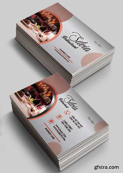 Restaurant V1 Business Card Templates PSD