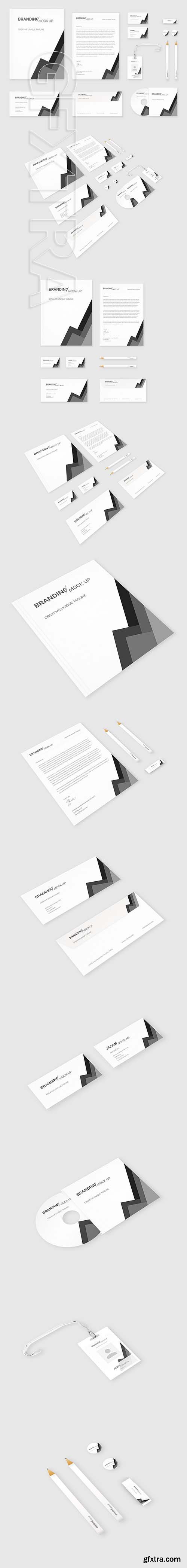 CreativeMarket - Brand Identity Set Material Black 1782918