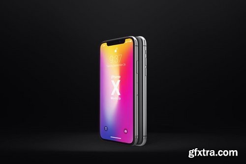 Phone X Realistic Mock-Ups