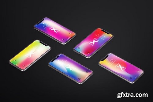 Phone X Realistic Mock-Ups