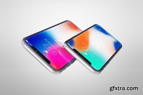 Phone X Realistic Mock-Ups