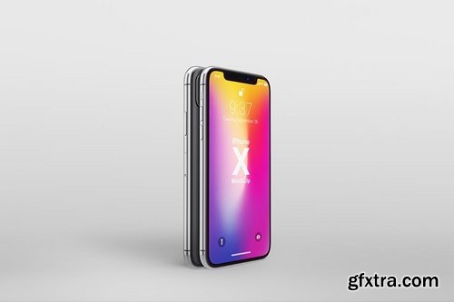 Phone X Realistic Mock-Ups