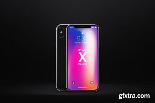 Phone X Realistic Mock-Ups