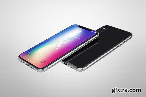 Phone X Realistic Mock-Ups