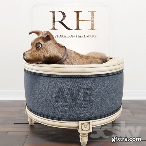 AVE RH Louis Pet Bed 3d Model