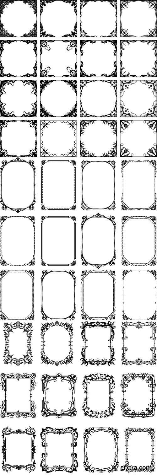 Vectors - Ornamental Floral Frames 47