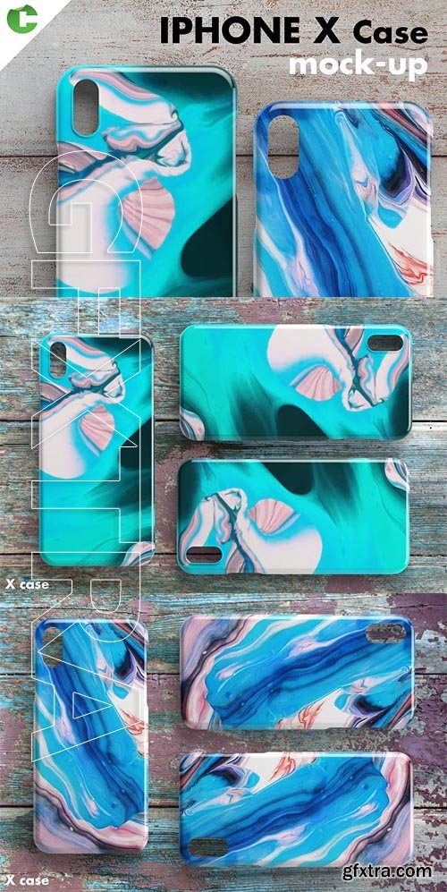 CreativeMarket - iPhone X case mock-up 2172818