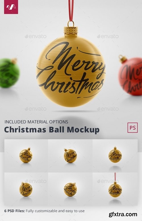 GraphicRiver - Christmas Ball Mockup 2 21161472