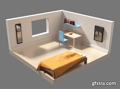 Blender Quickstart - Create a low poly room