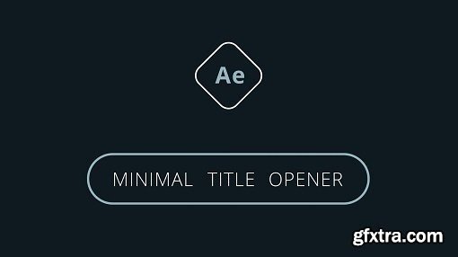 Minimal Title Opener in After Effects