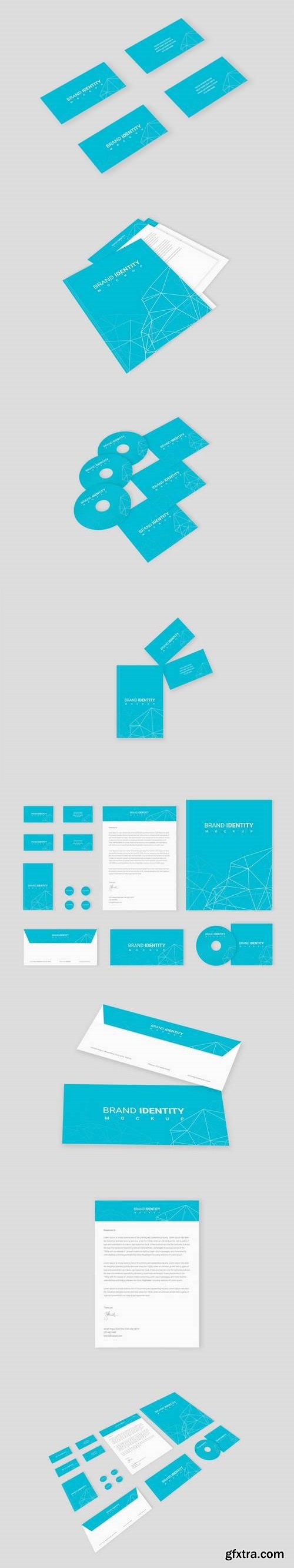 Brand Identity Set: Network Polygon