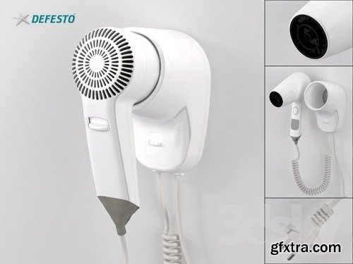 Defesto Hairdryer 3d Model