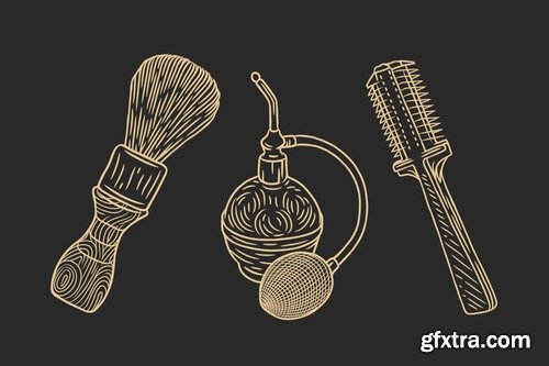 Barbershop Set - Vector