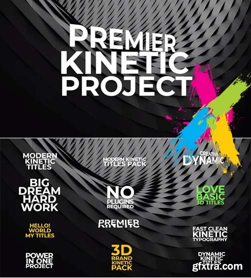 Kinetic Titles Pack - Premiere Pro Templates 56814