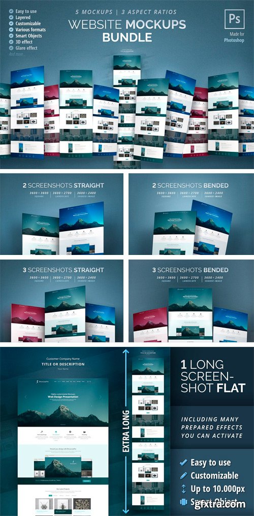 CM - Website Mockups Bundle 2165104