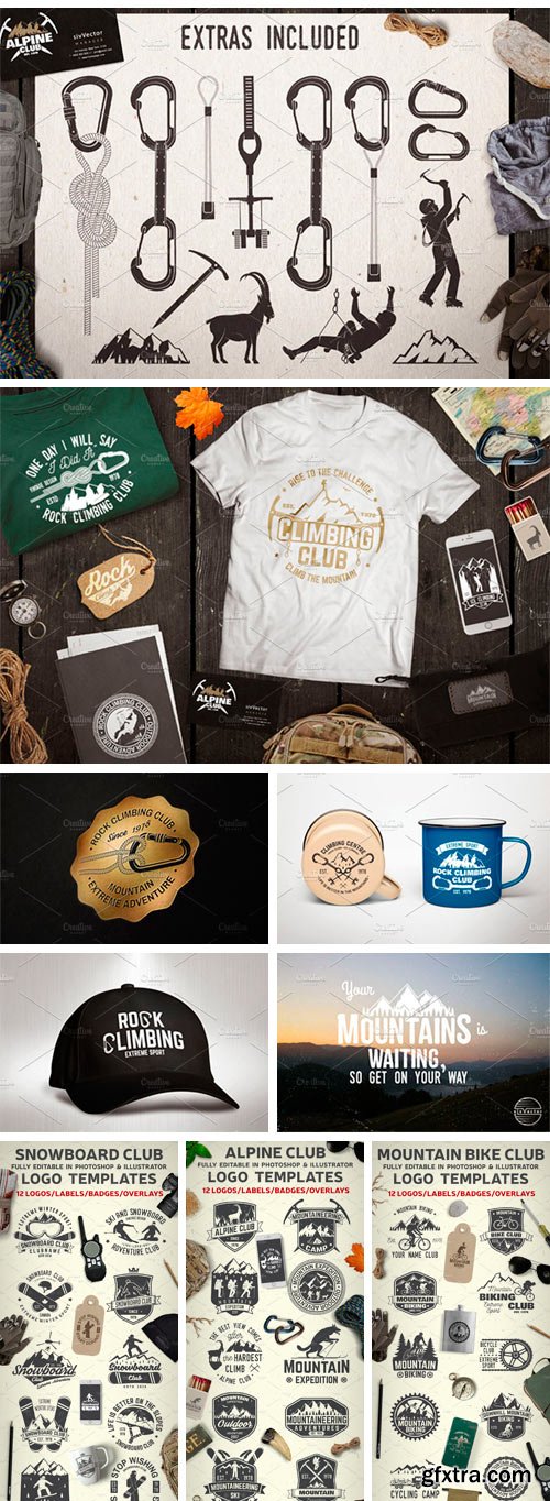 CM - Vintage Adventure Logo Bundle 2147990