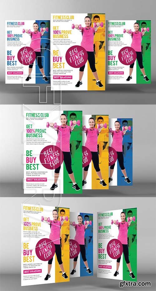 CreativeMarket - Fitness Club Flyer Template 2172345