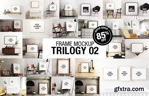 CreativeMarket - Frame Mockup Trilogy Bundle 02 2172190